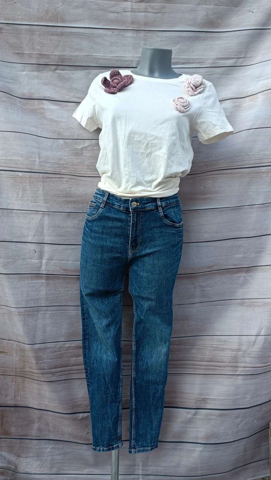 Vaqueros Zara Talla 40 (EUR) Slim/Rectos Lavado Medio 💜